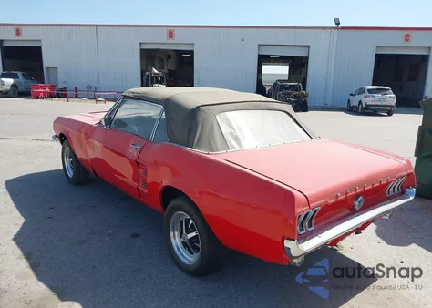 1967 Ford Mustang из США, поврежденный, VIN 7F03T219921